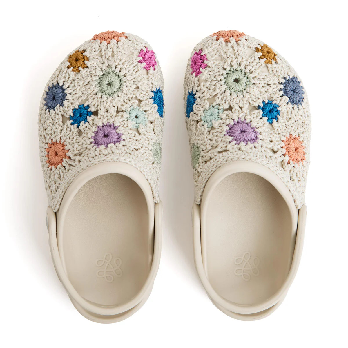 Bolo EVA Clog in Natural Multi Flowers Crochet | The Sak