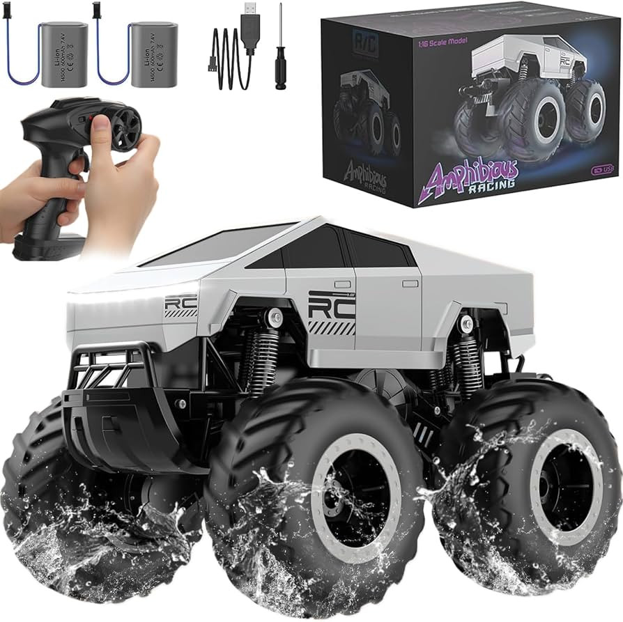 Saker Remote Control Waterproofing Car Monster Truck Toys, Waterproof Cyber Truck Remote Control ... | Amazon (US)