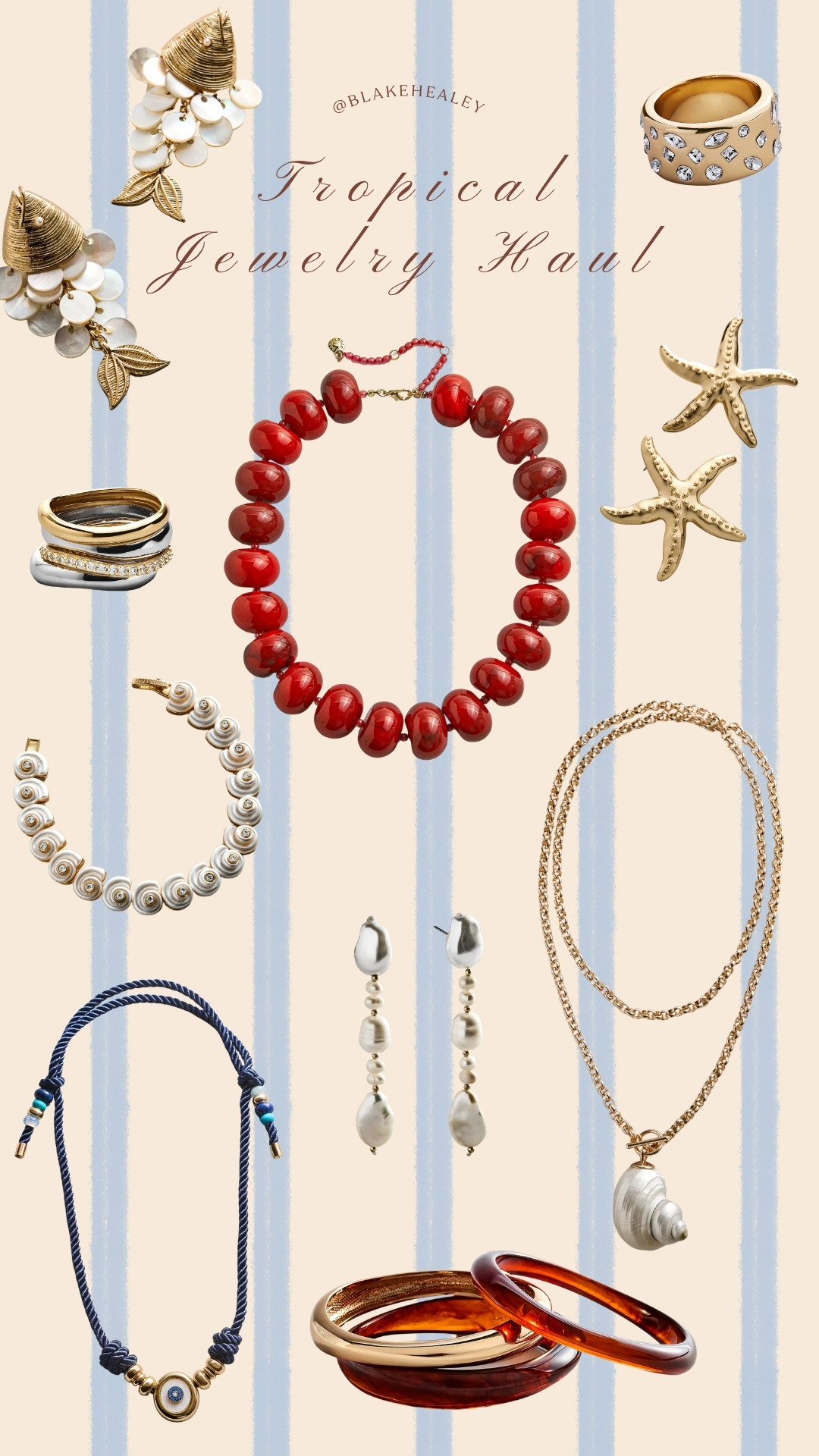 Tropical jewelry I just ordered from BaubleBar!  

 #LTKootd #LTKSeasonal #LTKSwim