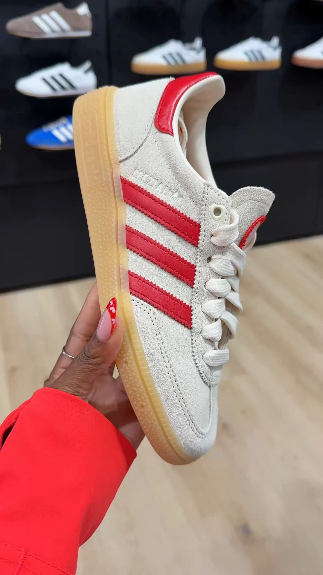 These adidas sneakers are ON SALE ❤️ Such a cute, comfy pair to add to your sneaker rotation! The red stripes and little heart details are perfect for Valentine’s Day, but subtle enough to wear well beyond the love season. 👟❤️

#LTKSaleAlert #LTKActive #LTKgrwm