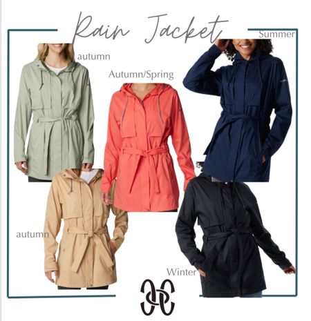Rain coat 
Rain jacket with waist tie 
Stylish rain jacket 


#LTKSeasonal #LTKFindsUnder100 #LTKSaleAlert