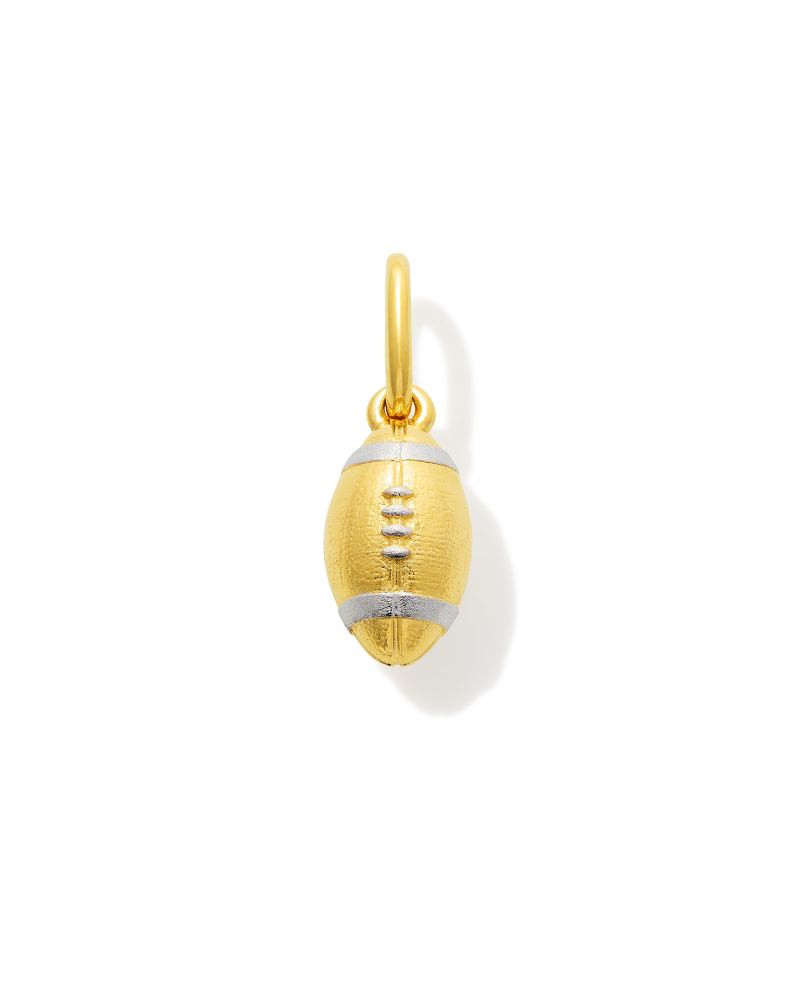 Metal Football Charm in 18k Gold Vermeil | Kendra Scott