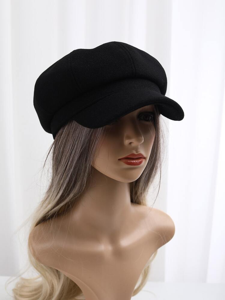 1pc Ladies' Wearable Octagonal Cap Simple Beret, Suitable For Daily Wear And Warm Winter Fall | SHEIN