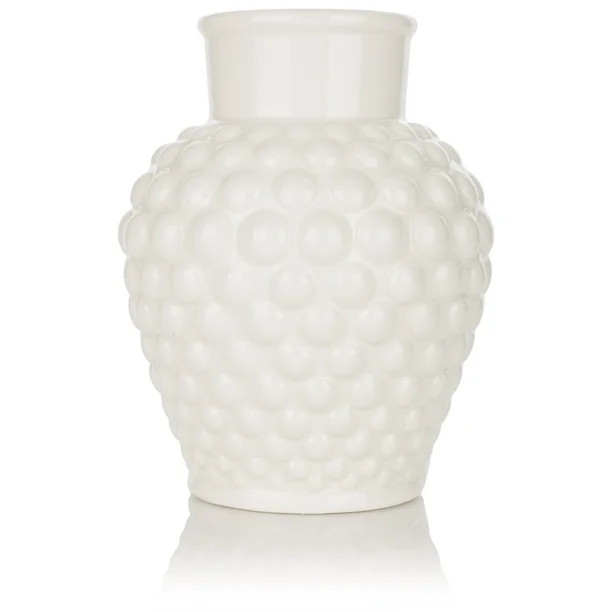 My Texas House Glass Hobnail Vase, 6" Tall, White | Walmart (US)