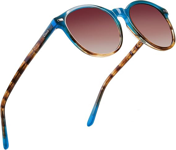 DUCO Polarized Sunglasses for Women Retro Round Women's Sunglasses Classic Vintage UV400 Shades D... | Amazon (US)