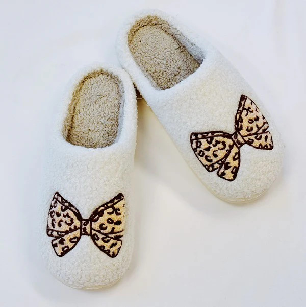 Emily Bow Cozy Lounge Slippers | Casual Chic Boutique