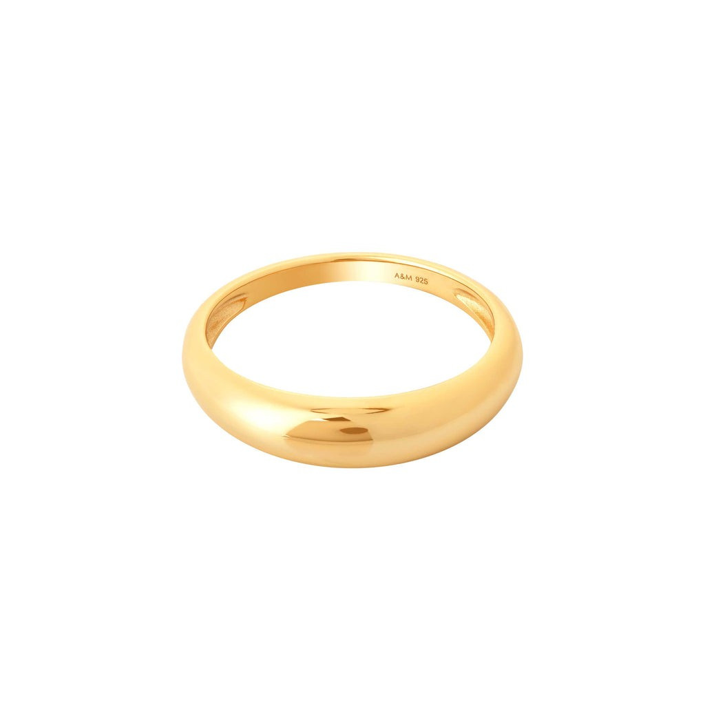 Essential Dome Ring in Gold | Astrid and Miyu