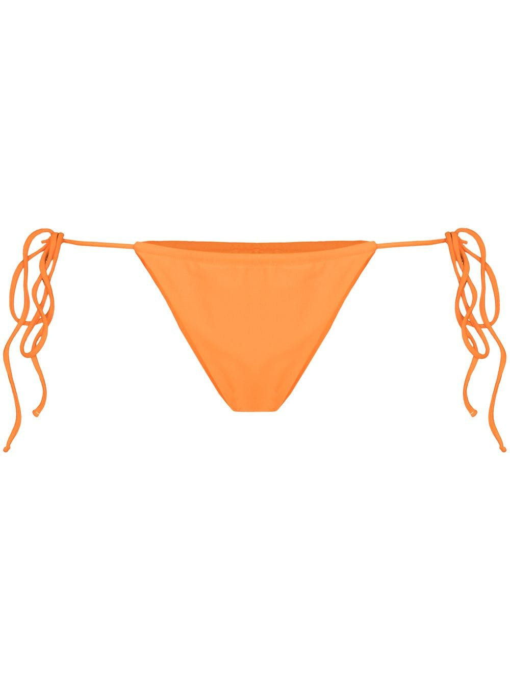JADE Swim Lana tie-fastening bikini bottoms - Orange | Farfetch Global