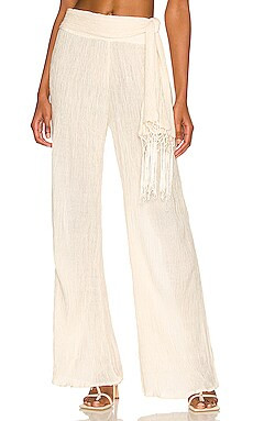 Savannah Morrow Vea Pant in Cream from Revolve.com | Revolve Clothing (Global)