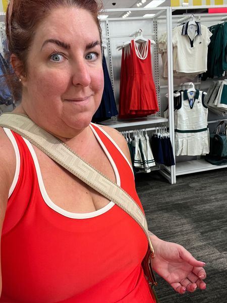 Dressed like the rack at target. This athletic dress is perfection.  Pickleball chic  

#LTKover40 #LTKfitness #LTKplussize