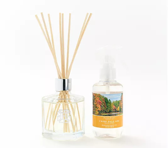 HomeWorx by Slatkin + Co. Holiday Reed Diffuser & Room Spray Set - QVC.com | QVC