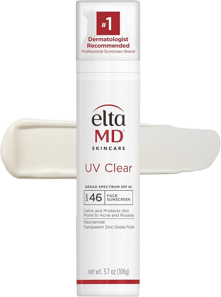 EltaMD UV Clear Face Sunscreen SPF 46, Oil-Free Sunscreen with Zinc Oxide, Dermatologist Recommen... | Amazon (US)