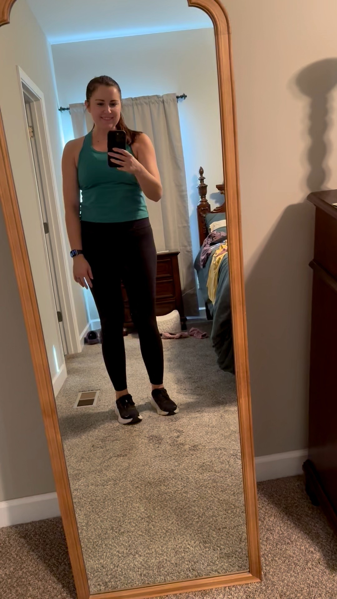 This is a go-to outfit for going to the gym then walking after!

gym outfit, gym ootd, tank top, leggings, CRZ Yoga, Lululemon, Hoka, running shoes, strength training, walking, health, fitness, exercise, athletic 

 #LTKActive
