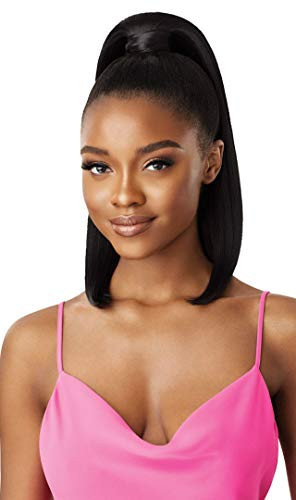Outre Wrap Ponytail Pretty Quick Sleek Straight 16" (1B) | Amazon (US)