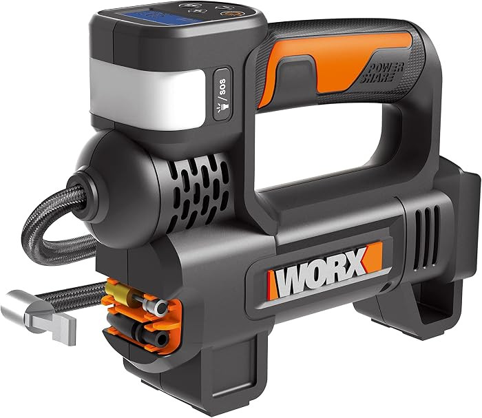 WORX WX092.9 Akku-Kompressor - 4 in 1: multifunktionale Luftpumpe mit punktgenauer Digitalanzeige... | Amazon (DE)