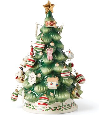 Advent Calendar Tree with Mini Ornaments Set of 25 Figurine | Dillard's