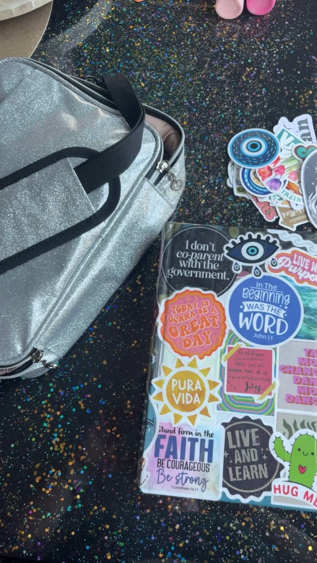 Love my new Bible and new glitter Bible carrying case! ✨ #bible #biblecase #glitter

#LTKHome #LTKFindsUnder50 #LTKFamily