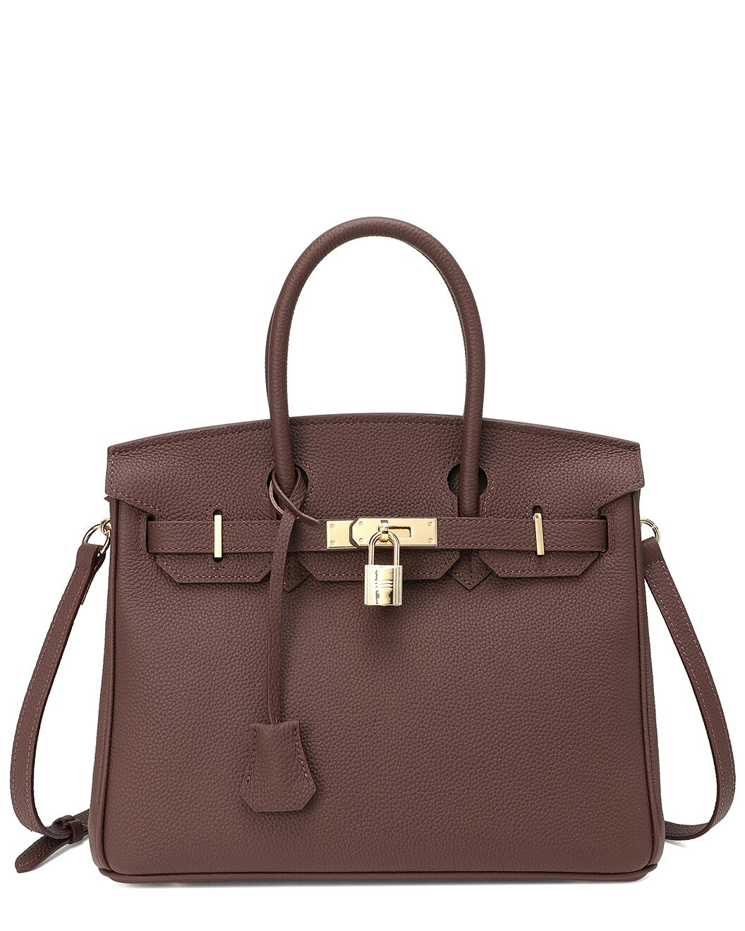 Top-Grain Large Leather Satchel Shoulder Bag | Gilt & Gilt City