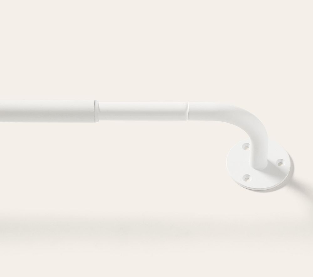 Single Room Darkening Rod, 48-88 Inch, White | Pottery Barn Kids
