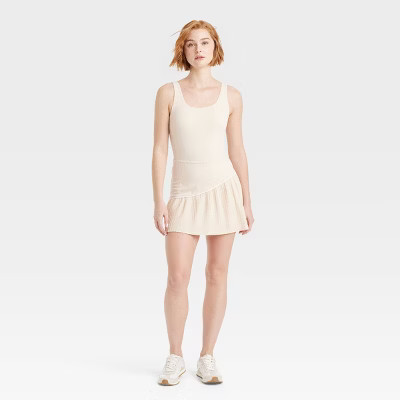 Women's Knit Asymmetrical Pleated Active Dress - JoyLab™ | Target