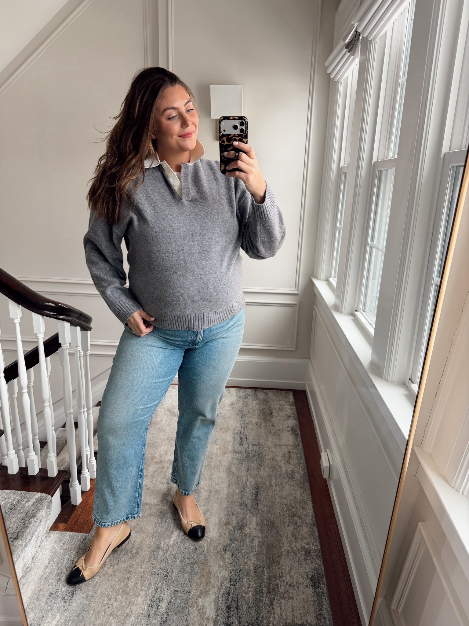 Wearing size XXL in sweater - sharing similar style jeans. 

#LTKSeasonal #LTKMidsize #LTKBump