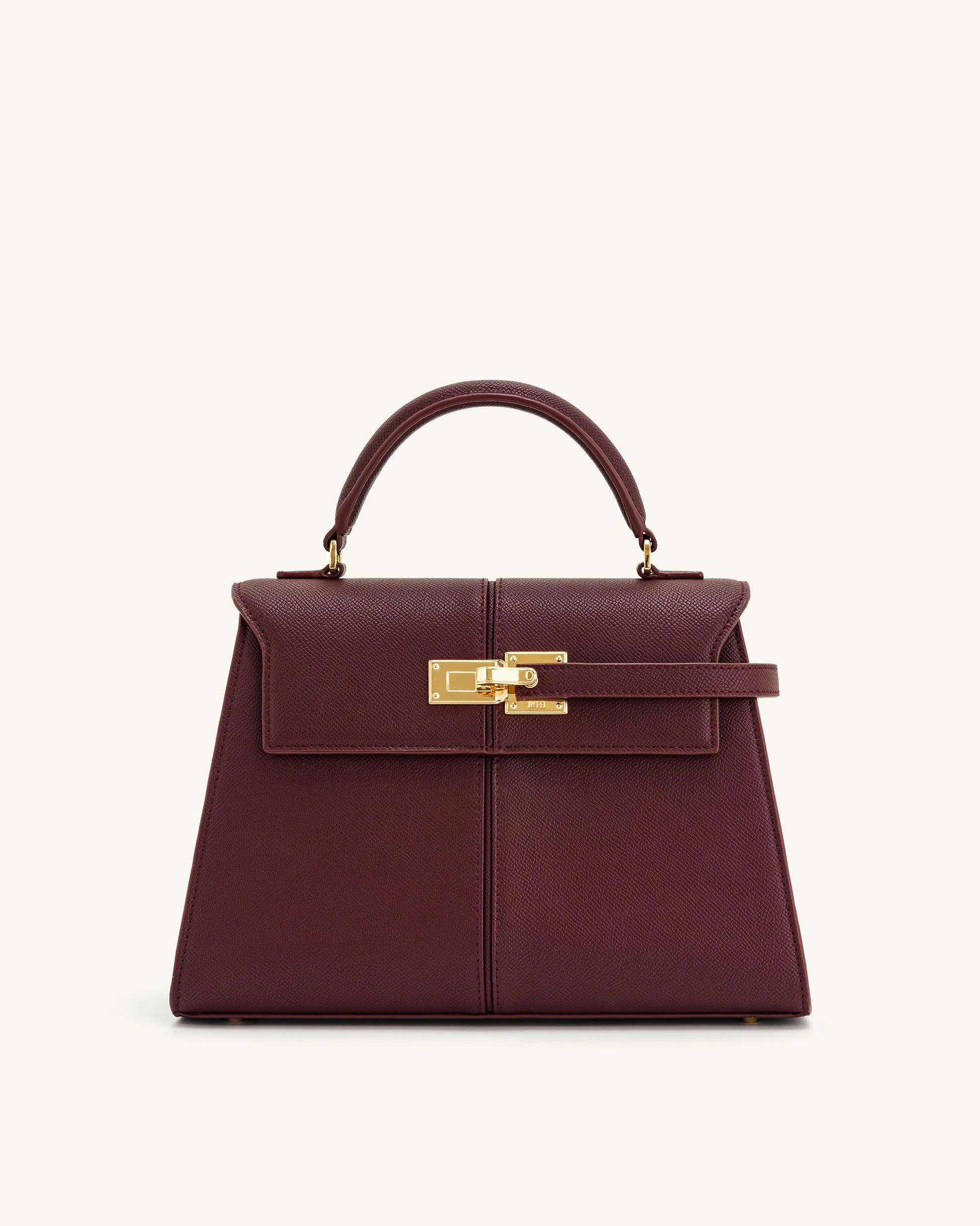 Elise Large Top Handle Bag - Claret | JW PEI US