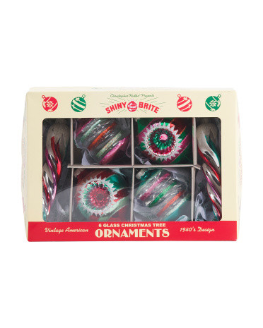 6pc Assorted Shaped Ornament Set | TJ Maxx