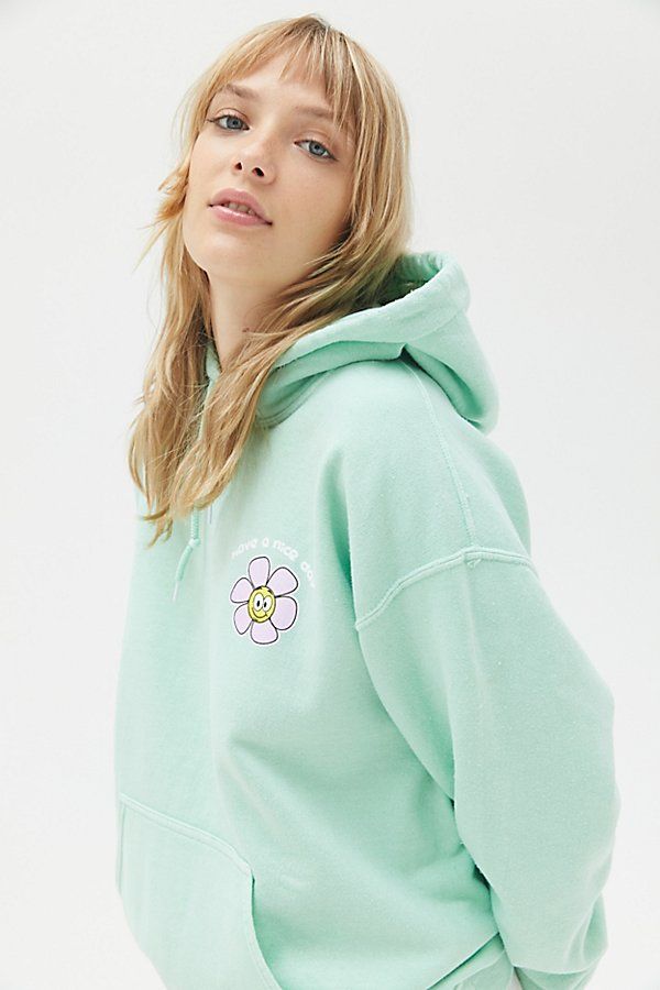 Have A Nice Day Daisy Hoodie Sweatshirt | Urban Outfitters (US and RoW)