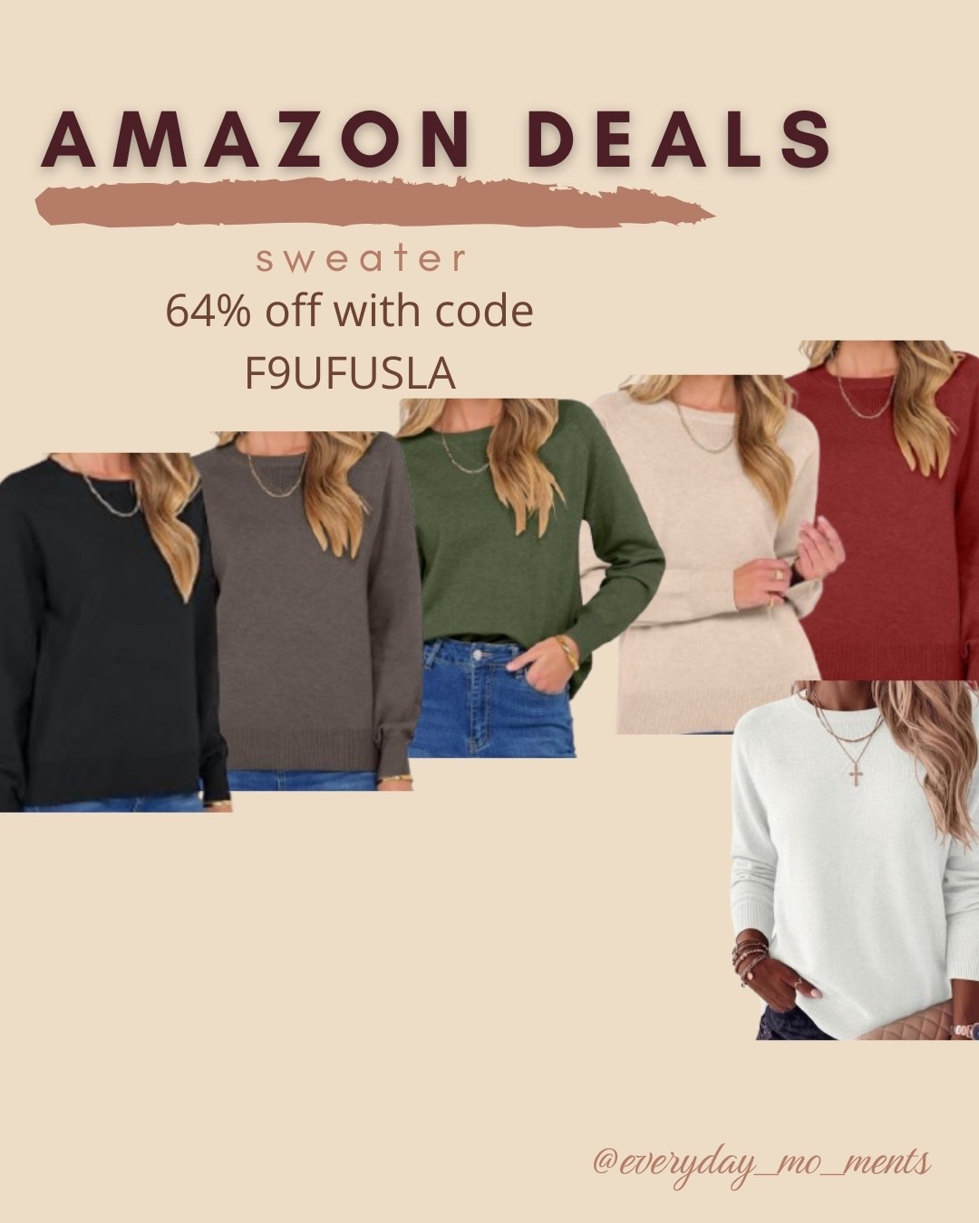 $12 ends 8/28

Amazon fashion
Amazon deals
Sweater

#LTKSaleAlert