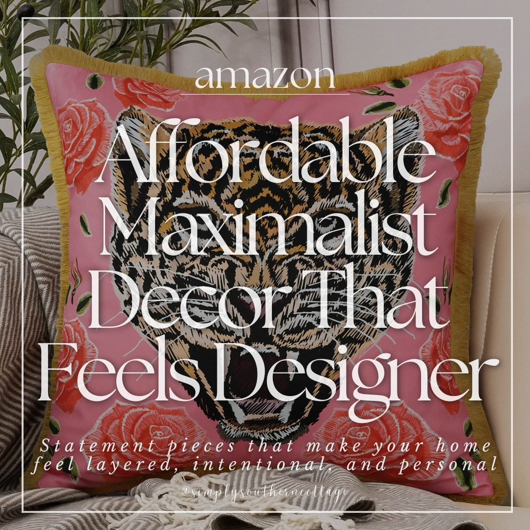 Affordable maximalist decor that feels designer from Amazon!
-
-
-
home, decor, amazon, maximalist decor, statement decor, statement pieces, fun decor, printed pillows, printed decor, wallpaper, amazon home, maximalist home decor, animal print, fun prints, bold colors, patterns  

 #LTKHome