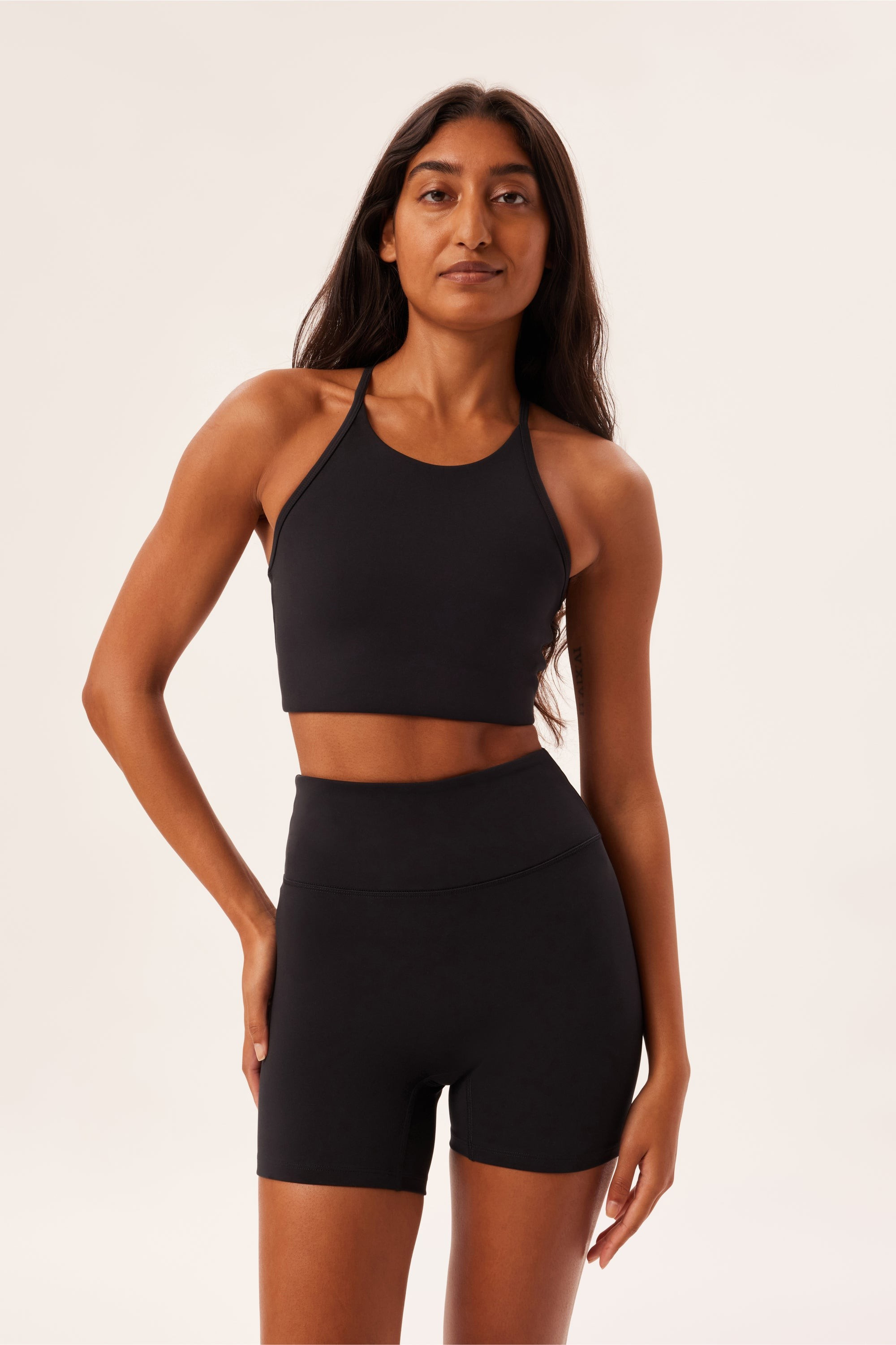 Black Colette Halter Bra | Girlfriend Collective