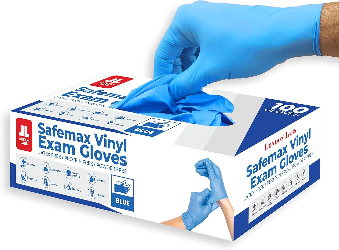 Synthetic Vinyl Exam Gloves Powder-Free, Latex-Free, Disposable, Ultra-strong, Food Safe, Healthc... | Amazon (US)