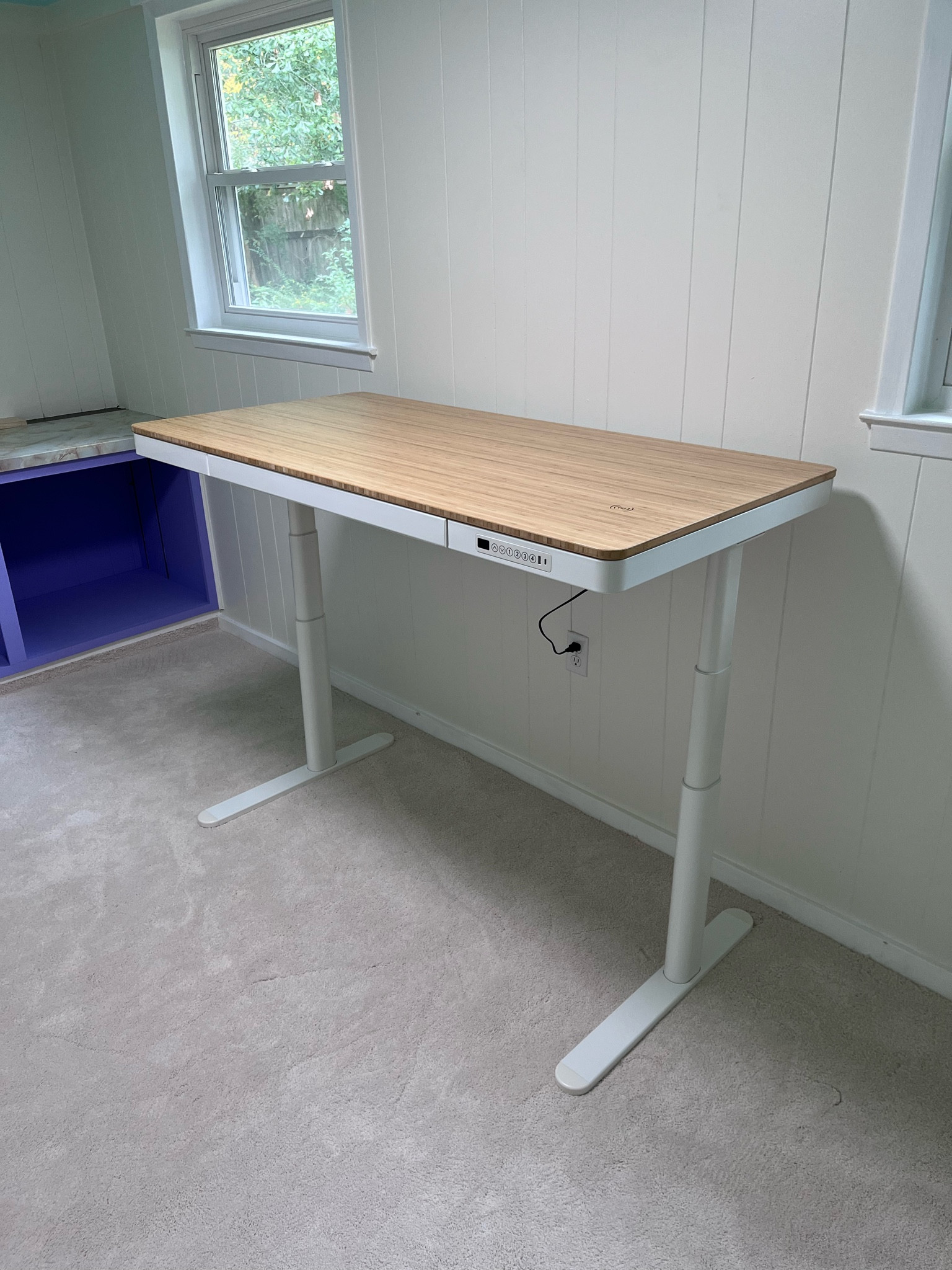 FINALLY got my new standing desk put together in my office! it is SO sturdy and high quality - i got the 55 inch wooden top option with charging 

#LTKhome