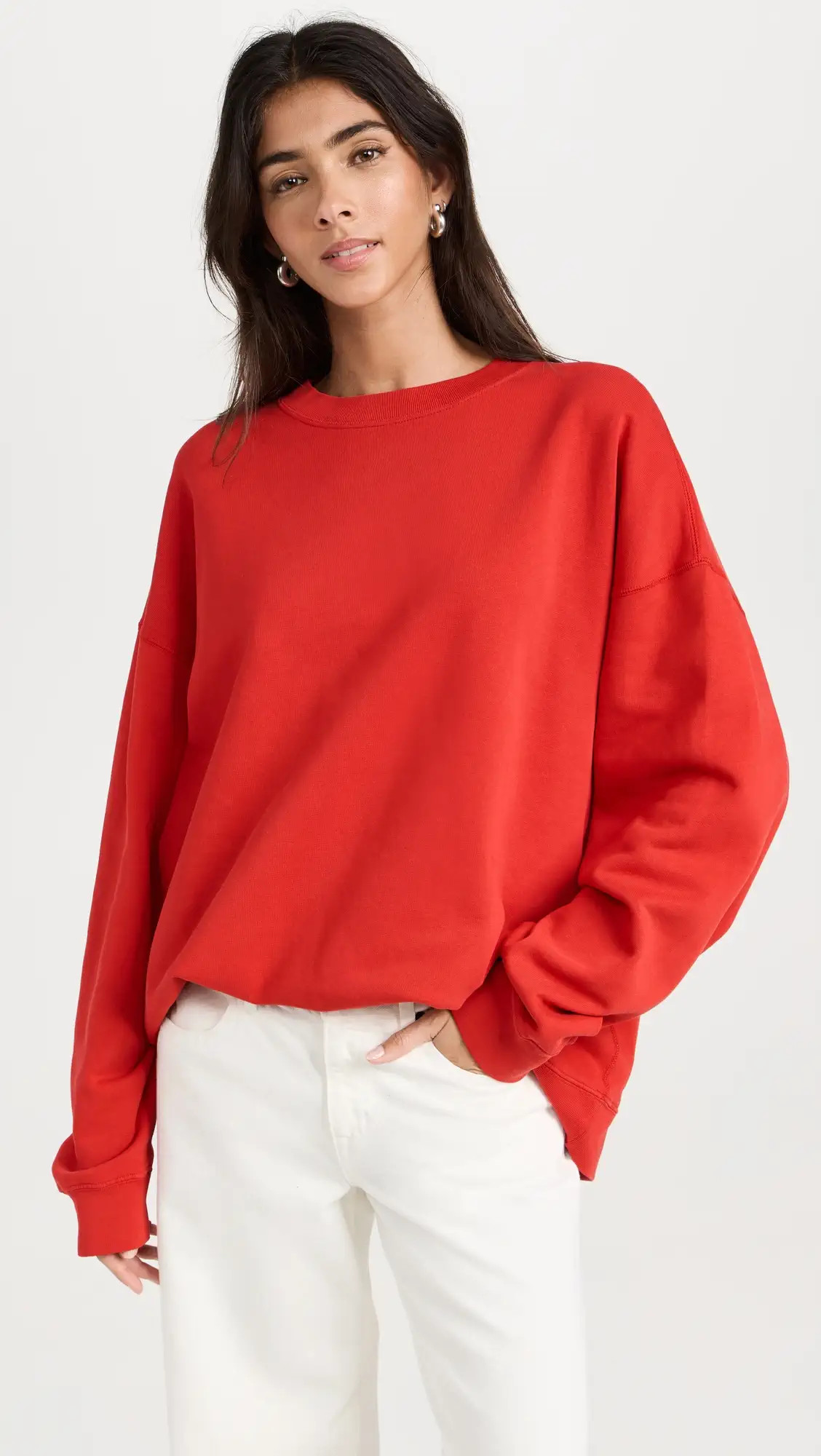 RE/DONE Oversized Crewneck Sweatshirt | Shopbop | Shopbop