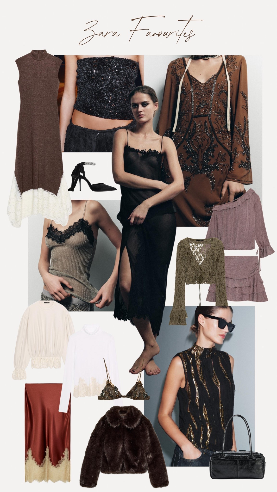 This week’s Zara favourites 🤎

Winter outfit, winter inspo, party wear, sheer skirt, embroidered, coord, knitwear, maxi dress, sequin

#LTKautumn #LTKwinter #LTKfestive