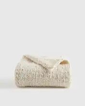 Chunky Hand Knit Wool Throw | Quince