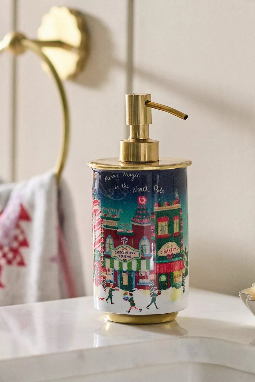 North Pole Printed Pattern Metal Soap Pump

Transform your space into a winter wonderland with our Holiday 2026 collection

#LTKSeasonal #LTKHome #LTKmomlife