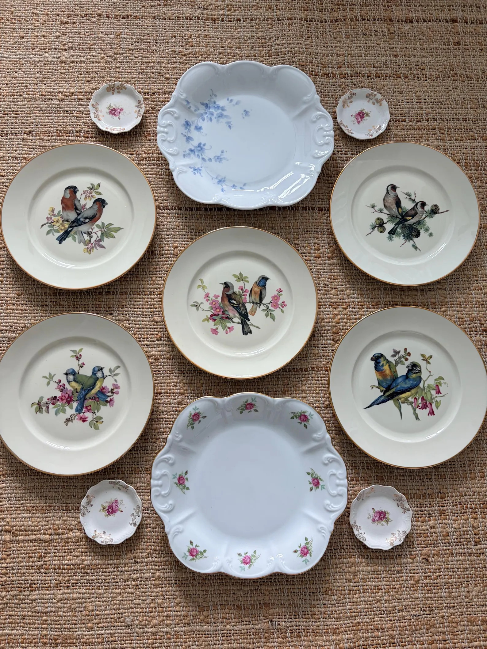 Vintage German Porcelain Bird Plates & Serving Platter Plate Wall | Etsy (Global)