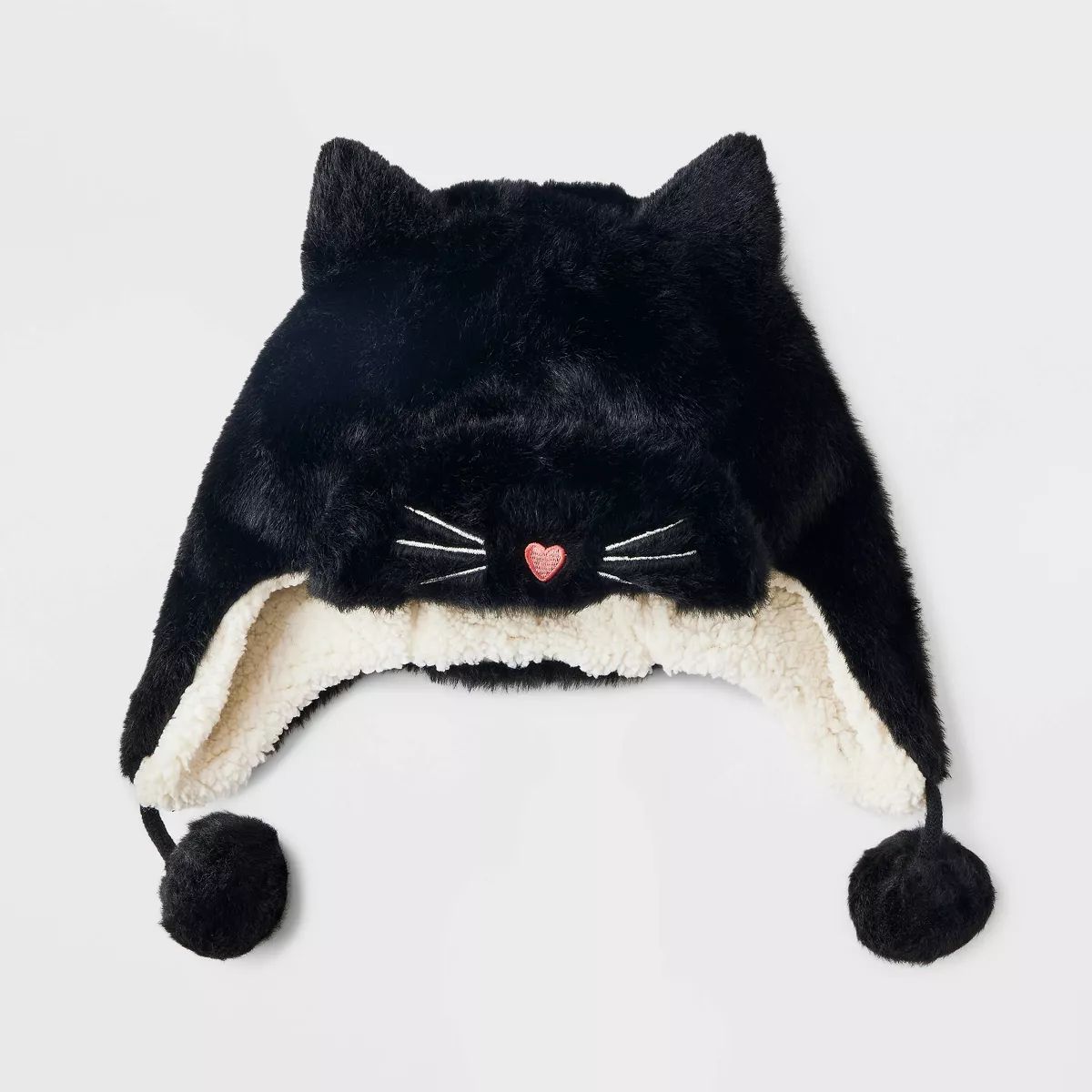 Girls' Cat Trapper Hat - Cat & Jack™ Black | Target