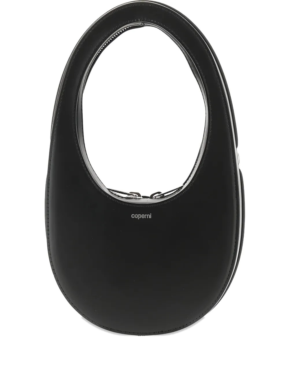 Coperni Mini Swipe oval-frame Leather Tote Bag | Black | FARFETCH SK | Farfetch Global
