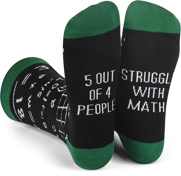 Lavley Funny Socks for Book Lovers, Teachers, Nerds, and Geeks - Unisex for Men, Women, and Teens | Amazon (US)