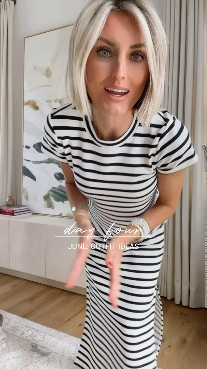 Day 4 of outfit ideas! Love this dress! Use my code BRITTANYXSPANX for 10% off the dress! Wearing XS! 

Loverly Grey, summer outfit ideas, midi dress, summer dress

#LTKStyleTip #LTKSeasonal