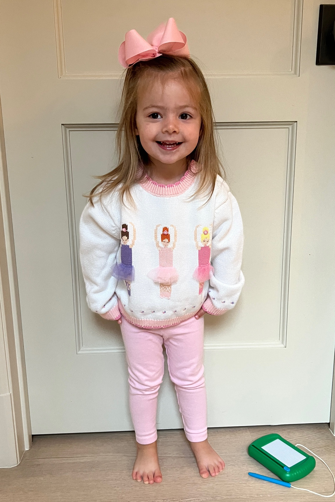 Little girls ballerina sweater / little girls leggings 

#LTKKids