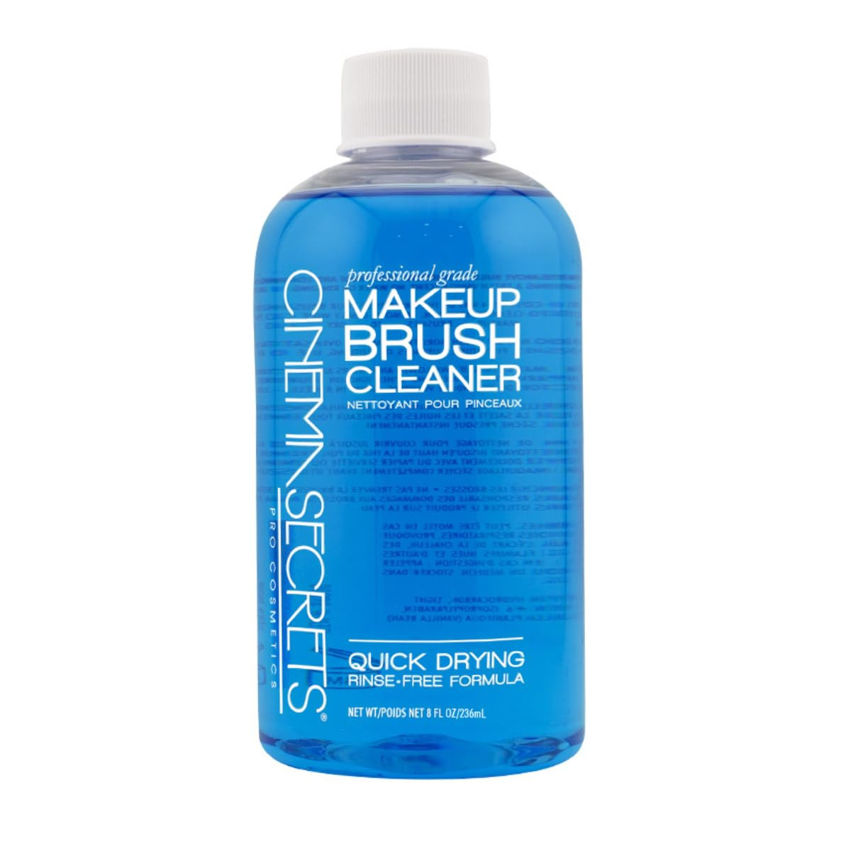 Cinema Secrets Original Makeup Brush Cleaner Solution - Professional Cleanser for Makeup Brushes - Quick-Drying, Rinse-Free Formula - Removes Stubborn Waterproof Make Up - Vanilla (8 fl oz) | Amazon (US)