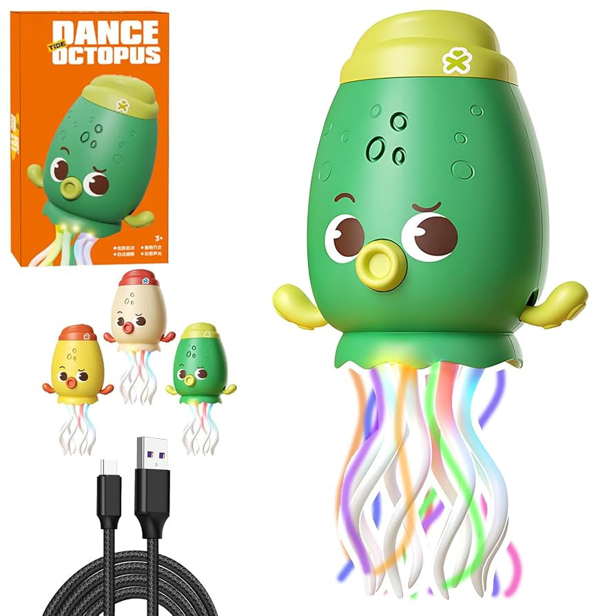 Electric Crawling Octopus Toy, Cool Light Music Show, Standing Performance, with A USB Charging C... | Amazon (US)