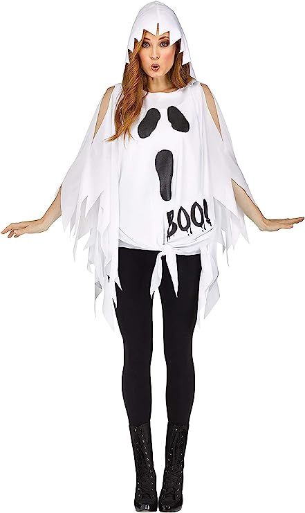 Amazon.com: Fun World Women's Glitter Ghost Poncho Costume : Clothing, Shoes & Jewelry | Amazon (US)