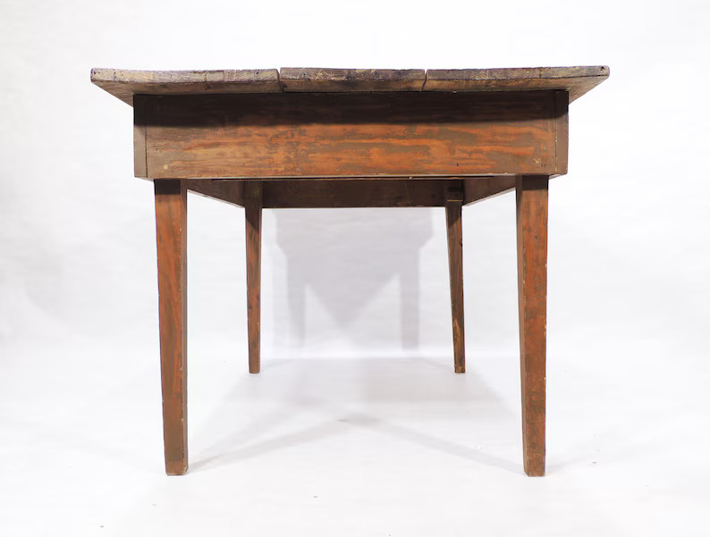 Local Pickup Vintage Rustic Primitive Wood Work Table - Etsy | Etsy (US)