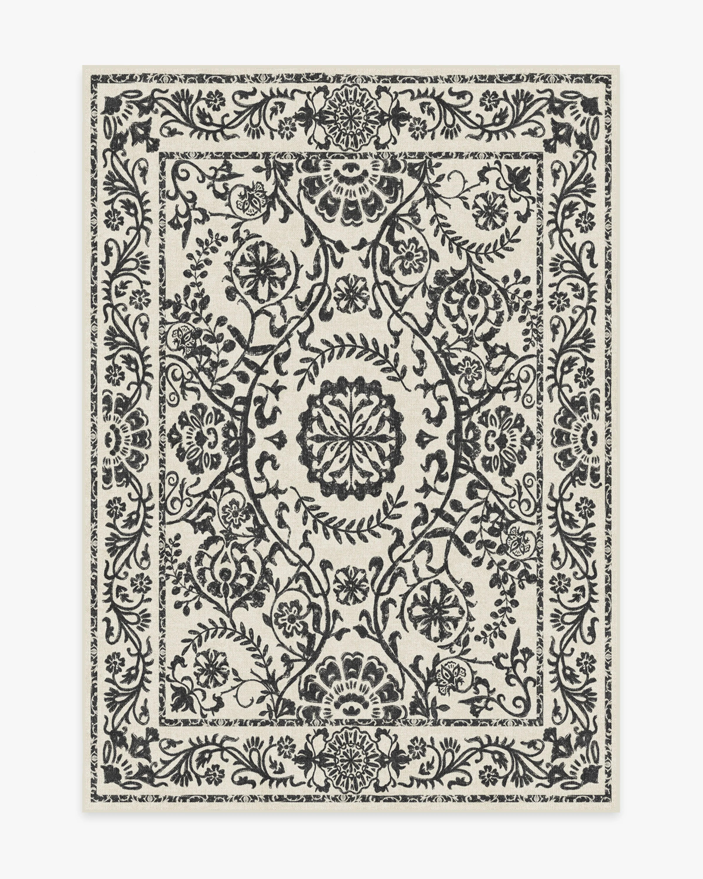 Delphina Black & White Rug | Ruggable