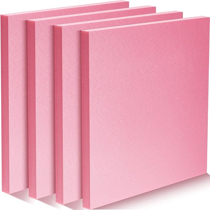 1' x 1' Pink Insulation Foam 0.79 Inch Thick Polystyrene Rectangles XPS Foam Board Craft Foam for... | Amazon (US)