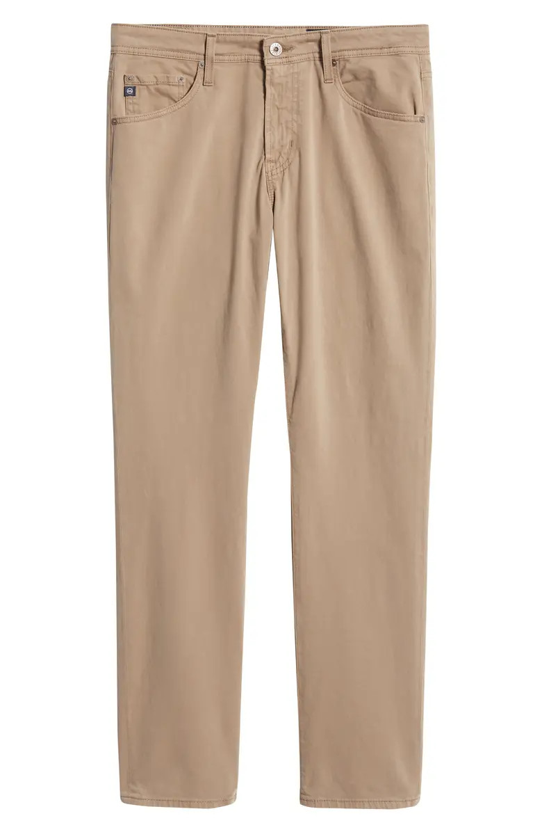 Everett Sueded Stretch Sateen Straight Fit Pants | Nordstrom
